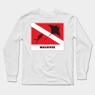 Maldives Island Scuba Dive Long Sleeve T-Shirt